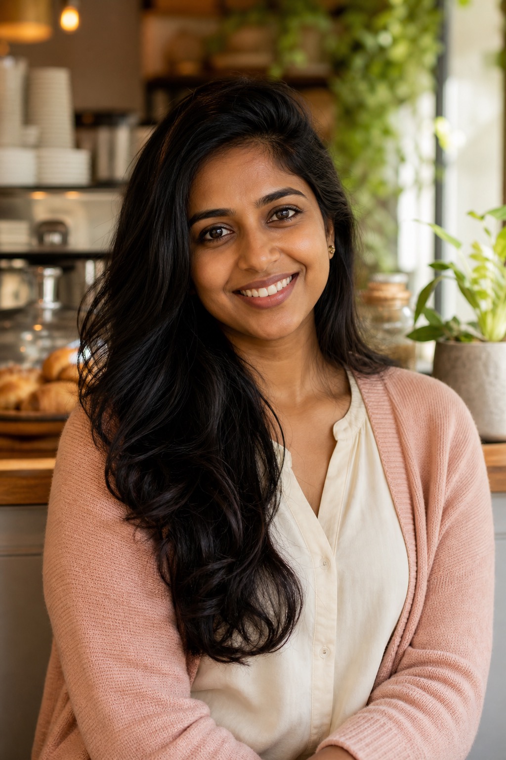 Isha, 33, AI girlfriend from India — Café owner